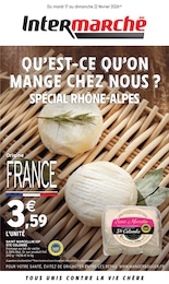 Catalogue Supermarchés de Intermarché Hyper à Morteau Prospectus Intermarché Hyper à Morteau, "QU'EST-CE QU'ON MANGE CHEZ NOUS ? SPÉCIAL RHÔNE-ALPES", 8 pages, 17/02/2026 - 22/02/2026