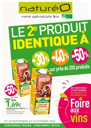 Prospectus NaturéO à Levallois-Perret, "Le 2e produit identique à -30% -40% -50%", 30 pages, 20/09/2023 - 22/10/2023