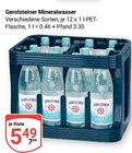 Mineralwasser im Angebot bei GLOBUS in Bensheim Mineralwasser Angebote von Gerolsteiner bei GLOBUS Bensheim für 5,49 €