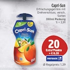 Erfrischungsgetränk mit Drehverschluss von Capri-Sun für 1,29 € bei EDEKA im Angebot Erfrischungsgetränk mit Drehverschluss von Capri-Sun im aktuellen EDEKA Prospekt