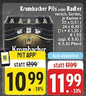 Aktuelles Krombacher Pils oder Radler Angebot bei E center in Krefeld ab 10,99 €