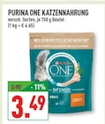 Katzennahrung von Purina One für 3,49 € bei Marktkauf im Angebot Katzennahrung von Purina One im aktuellen Marktkauf Prospekt