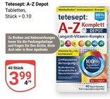 A-Z Depot Tabletten im Angebot bei GLOBUS in Bochum A-Z Depot Tabletten Angebote von Tetesept bei GLOBUS Bochum für 3,99 €