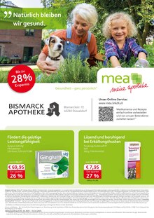 Aktueller mea - meine apotheke Prospekt (Düsseldorf) mea - meine apotheke Prospekt mit 4 Seiten (Düsseldorf)