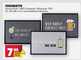 FUSSMATTE im Angebot bei Marktkauf in Lörrach FUSSMATTE Angebote bei Marktkauf Lörrach für 7,99 €