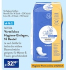 Vorteilsbox Hygiene-Einlagen, 16 Beutel Angebote von Satessa bei ALDI Nord Mühlhausen für 32,99 €