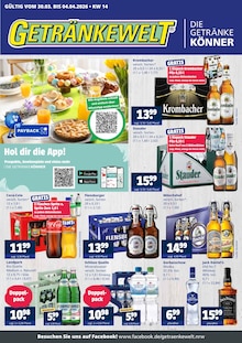 Krombacher im aktuellen Getränkewelt Prospekt (Ratingen) Krombacher im Getränkewelt Prospekt "DIE GETRÄNKEKÖNNER" mit 4 Seiten (Ratingen)