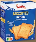 Biscottes Nature x36 - NETTO en promo chez Netto Biscottes Nature x36 - NETTO dans le catalogue Netto