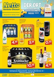 Aktueller Netto Marken-Discount Prospekt mit Bier, "DER ORT, AN DEM DU IMMER AUSGEZEICHNETE PREISE FINDEST.", Seite 1