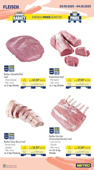 Steak im METRO Prospekt "Wochenangebote SCO + Markets" mit 25 Seiten (Recklinghausen)