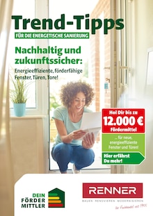 Renner Prospekt Trend-Tipps für die energetische Sanierung mit  Seiten in Bad Wörishofen und Umgebung