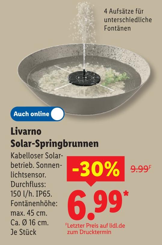Solar-Springbrunnen