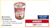 Becher im METRO Prospekt Partybecher von Berentzen im aktuellen METRO Prospekt für 8,87 €