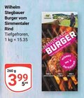 Burger vom Simmentaler Rind Angebote von Wilhelm Stegbauer bei GLOBUS Halle für 3,99 €