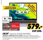Aspire Go 15 (AG15-42P-R393) bei MEDIMAX im Eberswalde Prospekt für 579,00 €