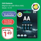 Mignon AA Angebote von OHO bei GLOBUS Saarbrücken für 1,49 €