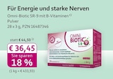 Omni-Biotic SR-9 mit B-Vitaminen im Angebot bei mea - meine apotheke in Freiburg Omni-Biotic SR-9 mit B-Vitaminen Angebote bei mea - meine apotheke Freiburg für 36,45 €