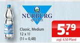 Classic, Medium im Angebot bei Getränke Oase in Hamm Classic, Medium Angebote von Nürburg Quelle bei Getränke Oase Hamm für 5,79 €