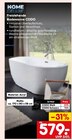 Freistehende Badewanne CODO Weiß von HOME DELUXE im aktuellen Netto Marken-Discount Prospekt
