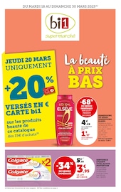 Catalogue Supermarchés Bi1 en cours à Saint-Julien-de-Civry et alentours, "La beauté À PRIX BAS", 20 pages, 18/03/2025 - 30/03/2025