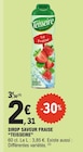 Sirop saveur fraise - Teisseire en promo à 2,31 € chez E.Leclerc Sirop saveur fraise - Teisseire dans le catalogue E.Leclerc