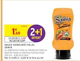 Sauce samouraï halal - Samia en promo chez Intermarché Boulogne-Billancourt à 3,36 €