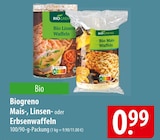 Biogreno Mais-, Linsen- oder Erbsenwaffeln bei famila Nordost im Prospekt "" für 0,99 €