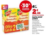 Tomates et Vermicelles - Liebig - Super U à Clermont-Ferrand Tomates et Vermicelles - Liebig en promo chez Super U Clermont-Ferrand à 2,86 €
