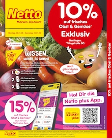 Aktueller Netto Marken-Discount Prospekt (Hattingen) Netto Marken-Discount Prospekt "10% auf Obst & Gemüse" mit Seiten (Hattingen)