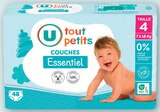 Couches Essentiel - U tout petits - U Express à Villemomble Couches Essentiel - U tout petits en promo chez U Express Villemomble à 5,80 €