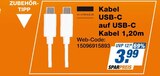 Kabel USB-C auf USB-C Kabel 1,20m im Angebot bei expert in Rheine Kabel USB-C auf USB-C Kabel 1,20m Angebote von Vivanco bei expert Rheine für 3,99 €