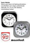 Aktuelles Quarz-Wecker Angebot bei GLOBUS in Krefeld ab 9,99 €
