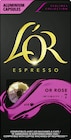 Café capsules or rose intensité 7 espresso - L'OR en promo chez Casino Supermarchés Montauban à 2,15 €