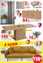 Promos Canapé dans le catalogue "ANNIVERSAIRE à prix cadeaux !" de Bazarland Canapé en promo dans le catalogue Bazarland à la page 4