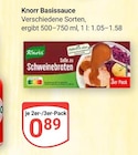 Basissauce im Angebot bei GLOBUS in Wolfenbüttel Basissauce Angebote von Knorr bei GLOBUS Wolfenbüttel für 0,89 €