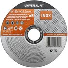 Disques à tronçonner les métaux 125 x 1 mm Par 5 - Brico Dépôt à Toulon Disques à tronçonner les métaux 125 x 1 mm Par 5 en promo chez Brico Dépôt Toulon à 12,90 €