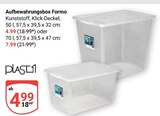 Aufbewahrungsbox Formo im Angebot bei GLOBUS in Weimar Aufbewahrungsbox Formo Angebote von PLAST1 bei GLOBUS Weimar für 4,99 €