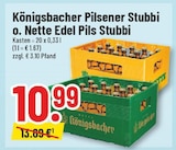 Königsbacher Pilsener Stubbi oder Nette Edel Pils Stubbi bei Trinkgut im Neuwied Prospekt für 10,99 €