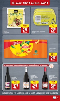 Promotion Boisson gazeuse dans le prospectus Aldi, valable du 18/11/2025 au 24/11/2025 Promo Boisson gazeuse dans le catalogue Aldi du moment à la page 13