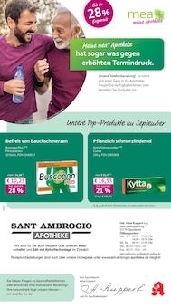 mea - meine apotheke Prospekt der KW 36 "Unsere September-Angebote" Aktueller mea - meine apotheke Prospekt "Unsere September-Angebote" Seite 1 von 4 Seiten