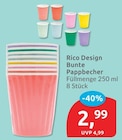 Bunte Pappbecher von Rico Design für 2,99 € bei budni im Angebot Bunte Pappbecher von Rico Design im aktuellen budni Prospekt