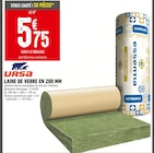 Laine de verre en 200 mm - URSA - Batkor à Asnières-sur-Seine Laine de verre en 200 mm - URSA en promo chez Batkor Asnières-sur-Seine à 34,49 €
