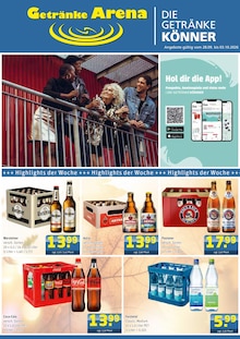 Coca Cola im Getränke Arena Prospekt "DIE GETRÄNKEKÖNNER" mit 4 Seiten (Oberhausen)