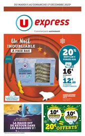 Catalogue Supermarchés U Express en cours à Chaponnay et alentours, "Un Noël inoubliable à prix bas", 20 pages, 05/12/2023 - 17/12/2023
