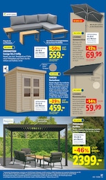 Gartenhaus Angebot im aktuellen Lidl Prospekt auf Seite 47