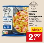 Schnelle Küche Fertiggerichte Angebote von GENUSS WELT bei Netto Marken-Discount Remscheid für 2,99 €
