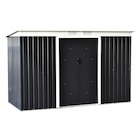 Outsunny Gartenschrank dunkelgrau Stahl B/H/L: ca. 130x173x277 cm für 313,99 € bei POCO im Angebot Outsunny Gartenschrank dunkelgrau Stahl B/H/L: ca. 130x173x277 cm im aktuellen POCO Prospekt