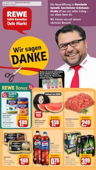 Aktueller REWE Prospekt "Dein Markt" Seite 1 von 18 Seiten für Mannheim
