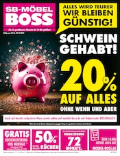 Aktueller SB Möbel Boss Möbel & Einrichtung Prospekt in Plauen und Umgebung, "SCHWEIN GEHABT! 20% AUF ALLES" mit 12 Seiten, 23.12.2024 - 29.12.2024