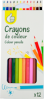 Auchan Hypermarché La Glacerie - Promo 12 CRAYONS DE COULEUR Promo 12 CRAYONS DE COULEUR à 0,39 € dans le catalogue Auchan Hypermarché à La Glacerie